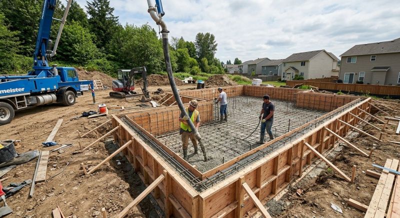 Cement Foundation Installation