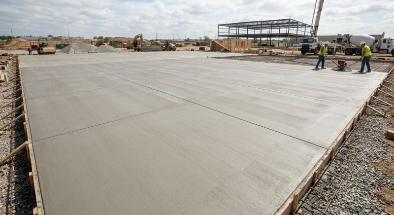Commercial Slab Installation in Collinsville, OK