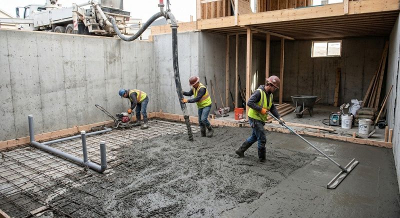 Basement Concrete Installation in Inola, OK