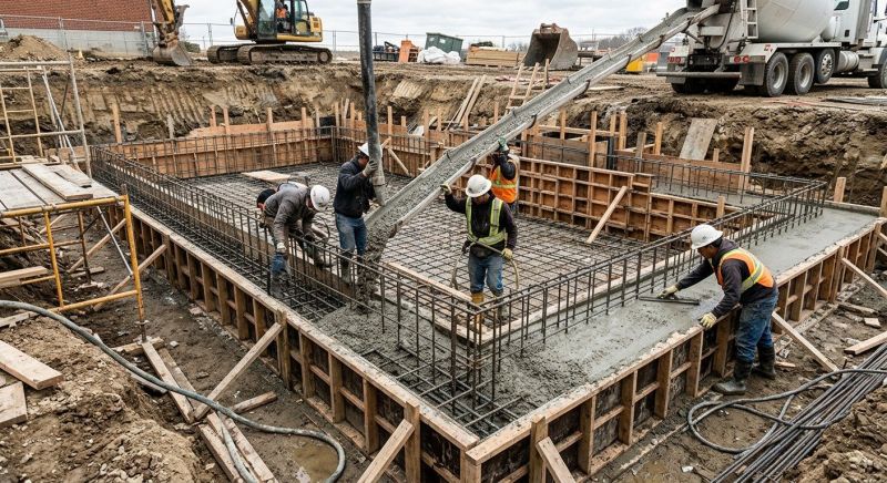 Basement Concrete Installation in Jenks, OK