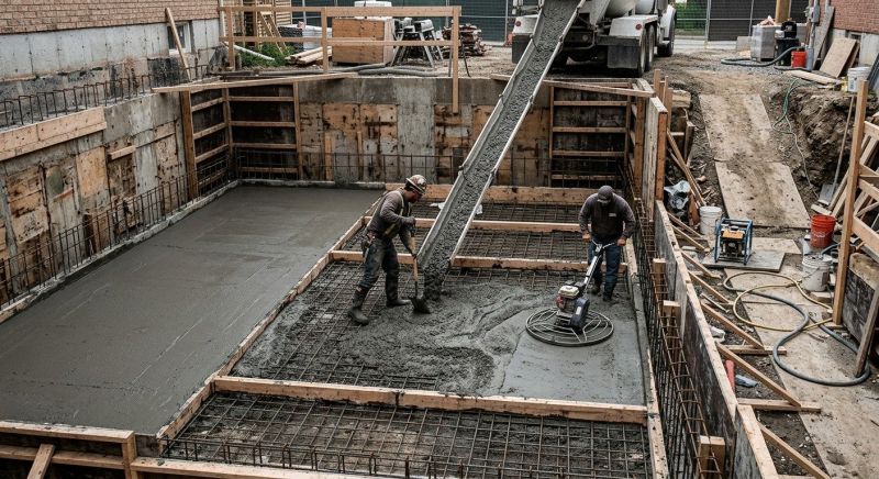 Basement Concrete Installation in Mounds, OK