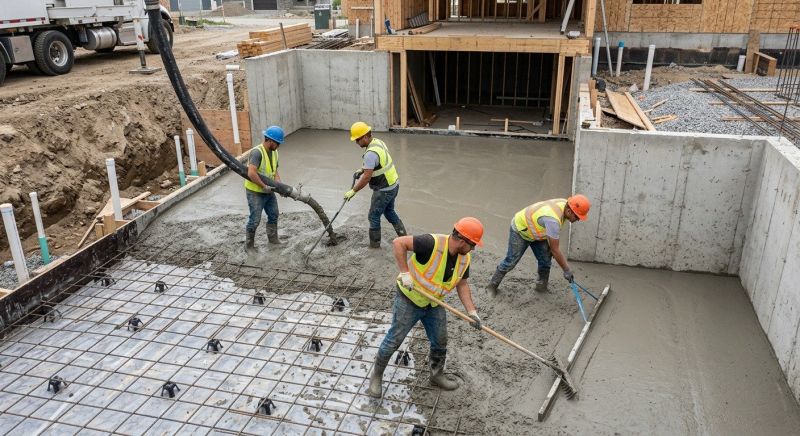 Basement Concrete Installation in Sapulpa, OK