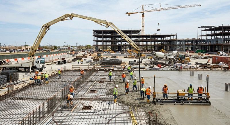 Commercial Slab Installation in Claremore, OK