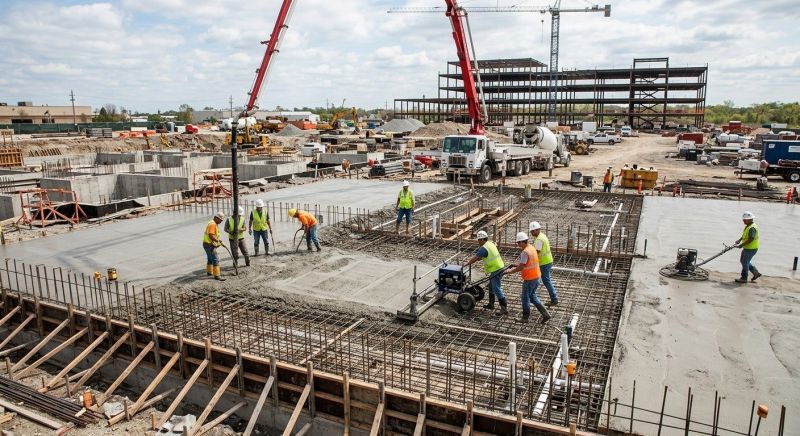 Commercial Slab Installation in Tulsa County, OK