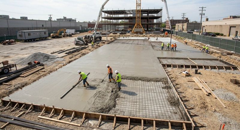 Commercial Slab Installation in Porter, OK