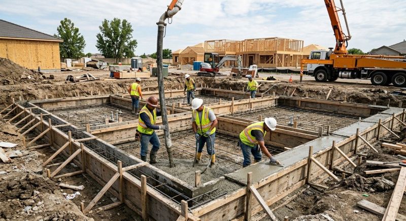 Concrete Foundation Installation in Wagoner County, OK