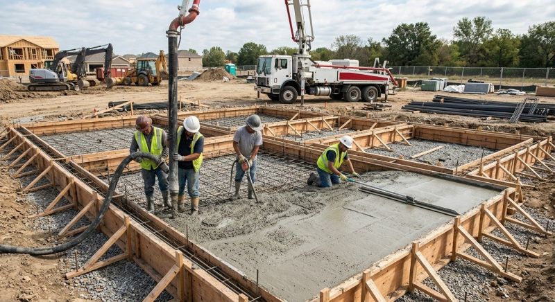 Concrete Foundation Pouring in Tulsa County, OK