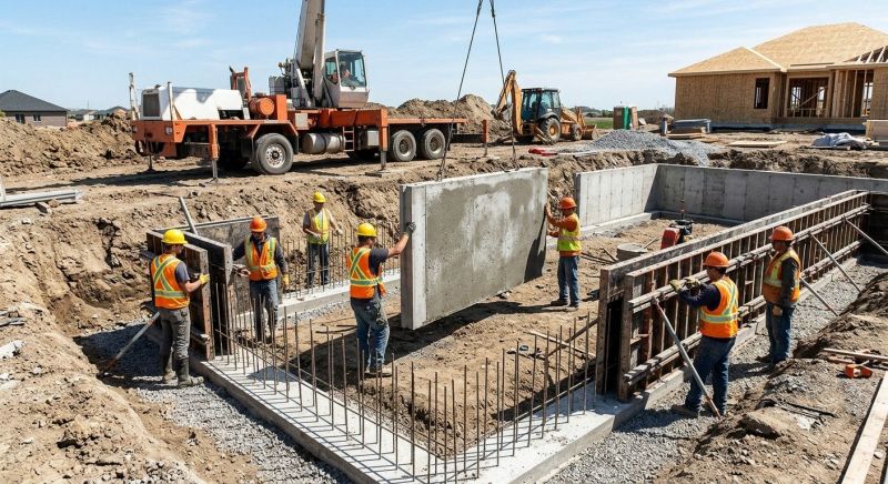 Foundation Wall Pouring in Mounds, OK