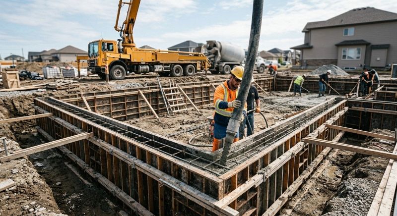 Foundation Wall Pouring in Mounds, OK
