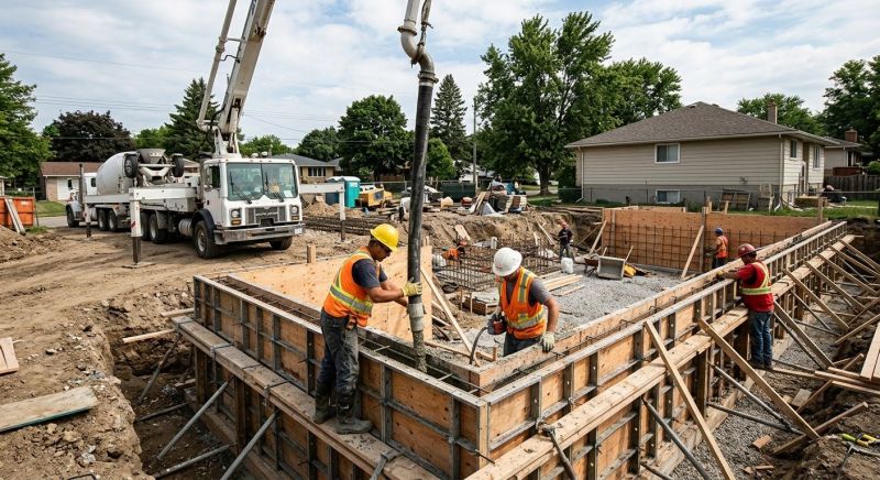 Foundation Wall Pouring in Porter, OK
